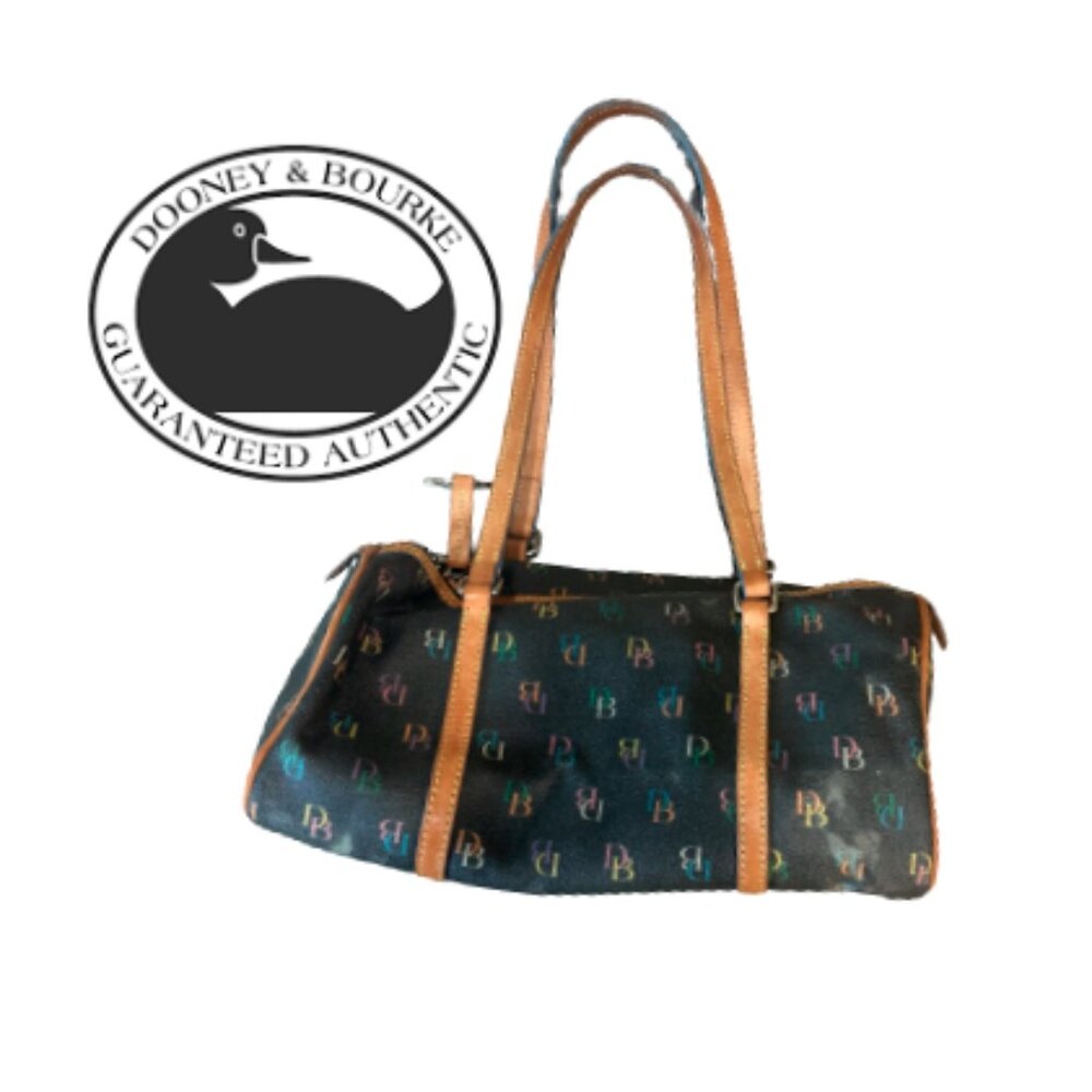 Dooney & Bourke Vintage Barrel Bag with Rainbow Zipper